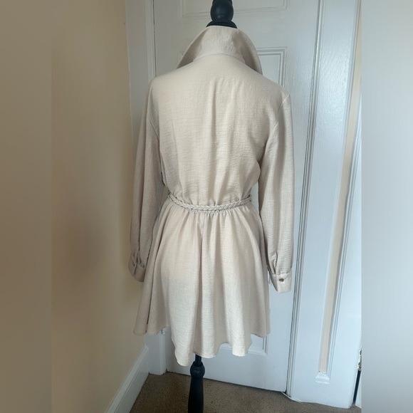Zara Shirt Dress with Braided Belt - Picture 4 of 15